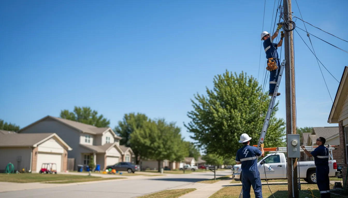 Residential electrician providing installation services in White Deer, TX